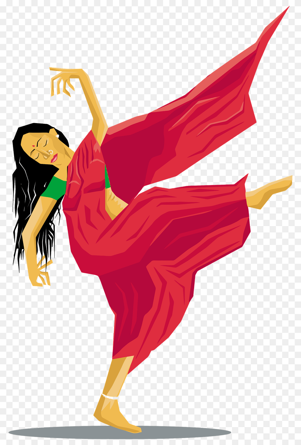 Indian Lady Dancing Clipart, Leisure Activities, Person, Adult, Female Png