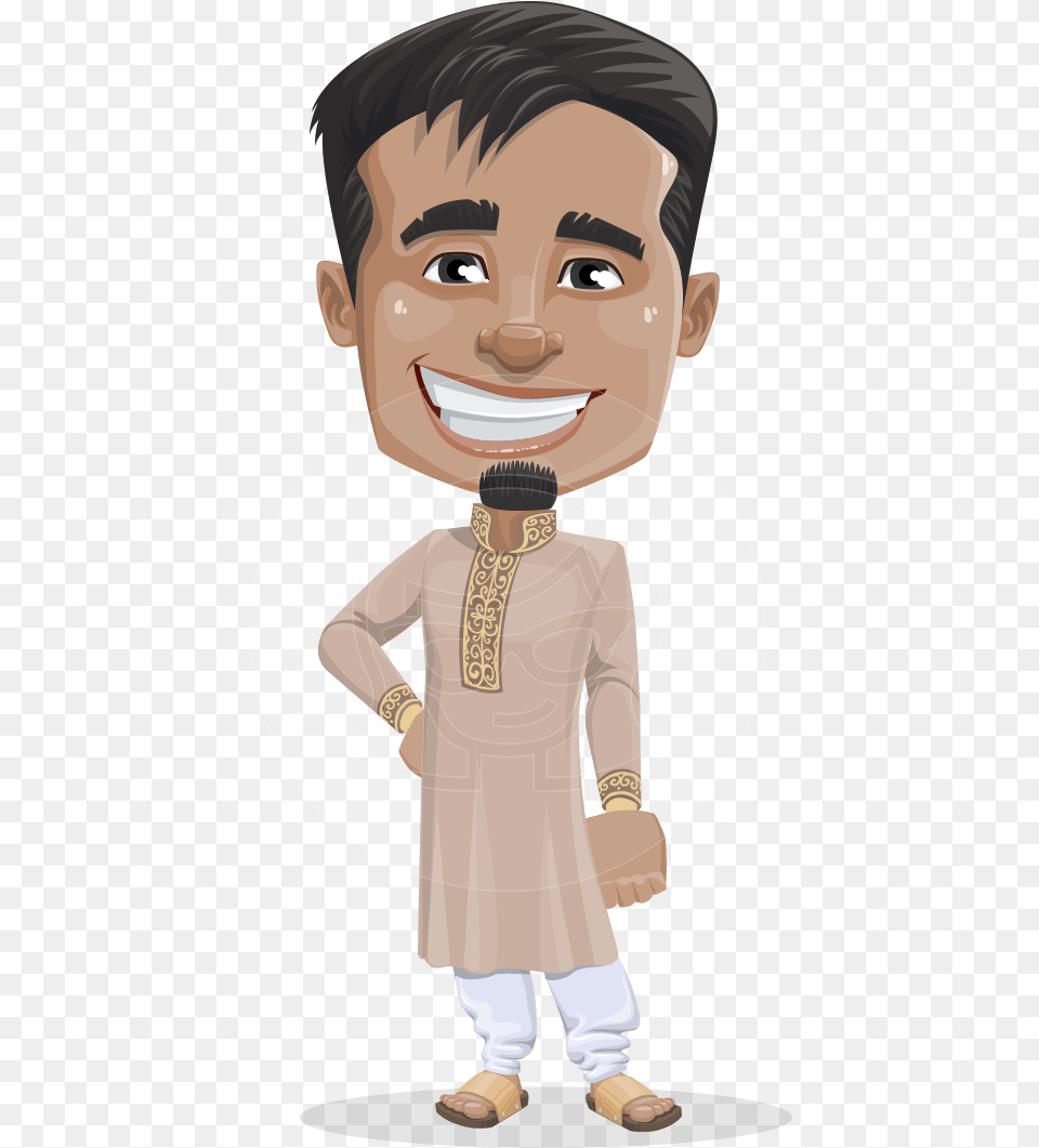 Indian Man Cartoon Vector Character Aka Sunder Indian Man Cartoon Characters, Baby, Person, Head, Face Free Png Download