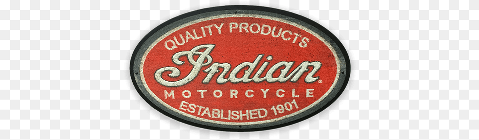 Indian Motorcycle Scripted Logo Patch Sign Label, Disk Free Transparent Png