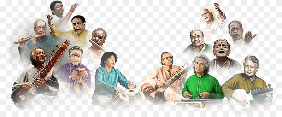 Indian Music Instruments, Person, Performer, Group Performance, Musician Free Png Download