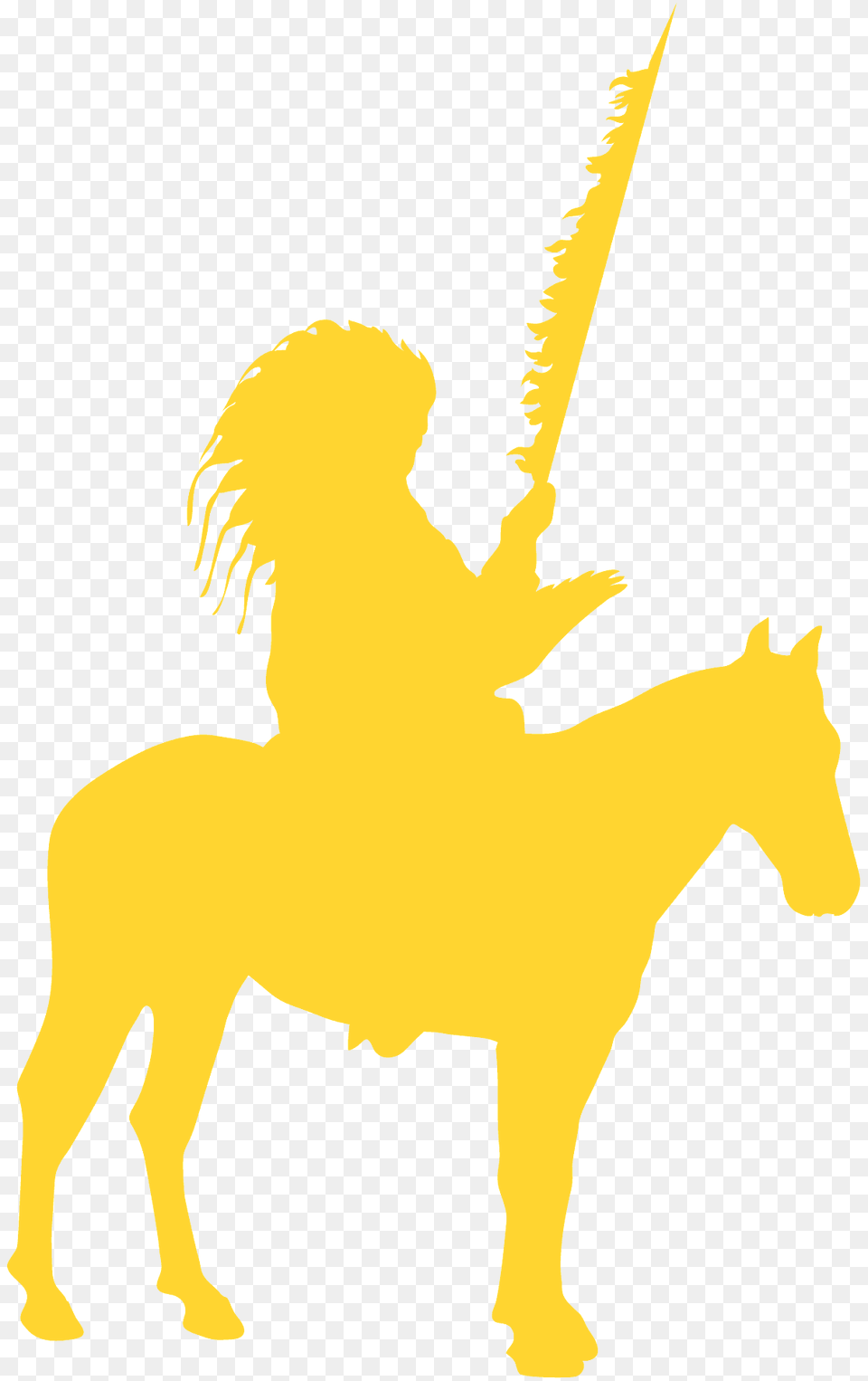 Indian On Horse Silhouette, People, Person, Knight, Animal Free Png