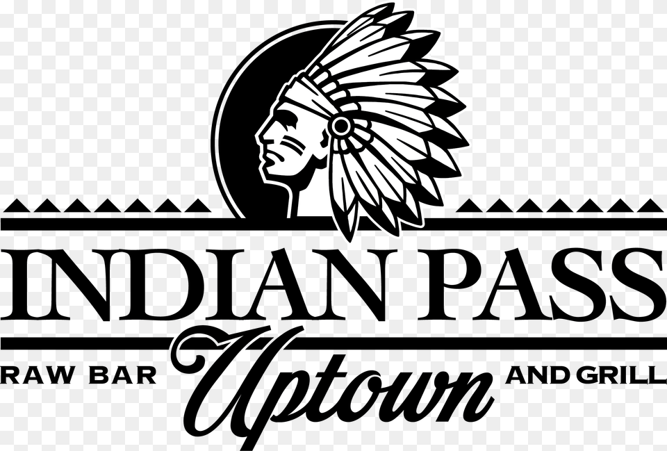 Indian Pass Raw Bar Uptown Logo Illustration, Face, Head, Person, Text Free Transparent Png