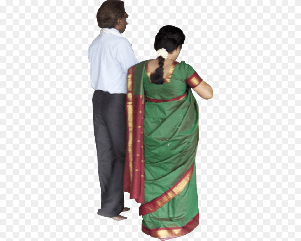 Indian People Indian People File, Clothing, Sari, Adult, Wedding Free Png Download