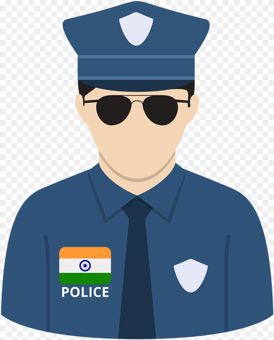 Indian Police Vector, Accessories, Sunglasses, Tie, Formal Wear Png Image