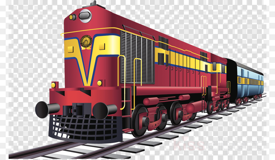 Indian Railway Clipart Rail Transport Train Saharanpur, Locomotive, Transportation, Vehicle, Machine Free Transparent Png