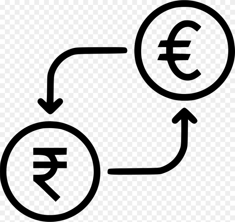 Indian Rupee Rupee Vs Dollar Vector, Stencil, Symbol Free Png Download