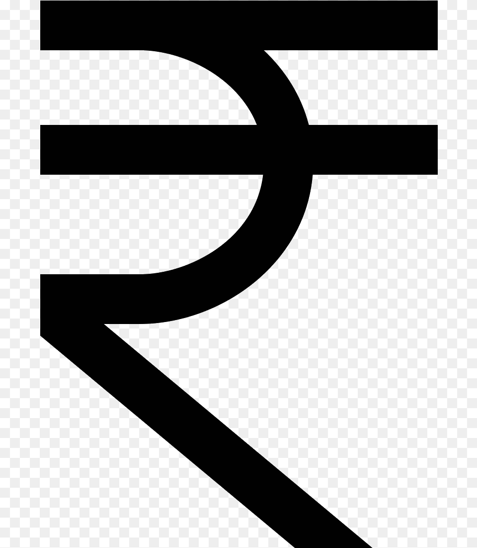 Indian Rupee Sign Currency Symbol Transparent Background Rupee Symbol, Gray Free Png