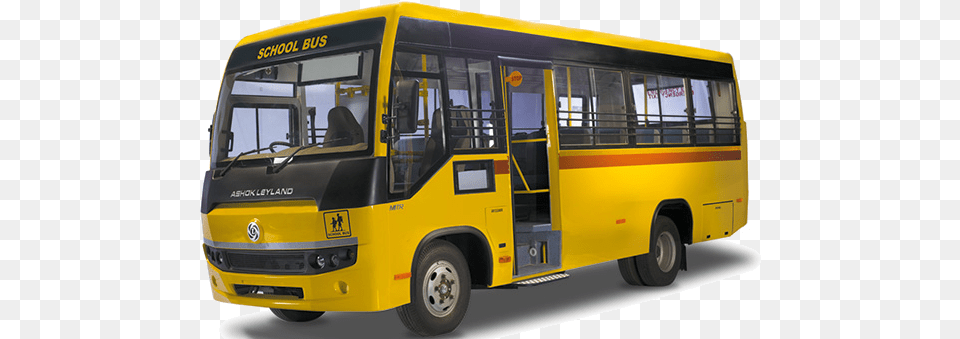 Indian School Bus Ashok Leyland School Bus 26 Seater Price, Transportation, Vehicle, School Bus Png