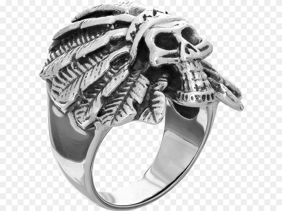 Indian Skull Ring Pre Engagement Ring, Accessories, Silver, Jewelry, Head Free Png Download