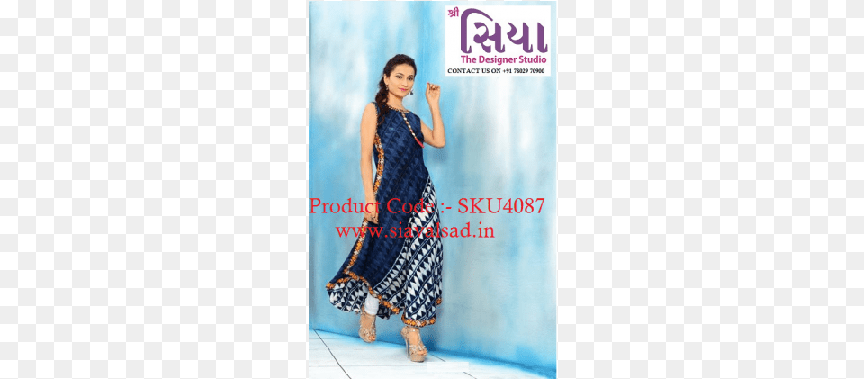 Indian Style Dhabu Side Pattern Designer Kurti Kurti Top, Adult, Female, Person, Woman Free Png Download