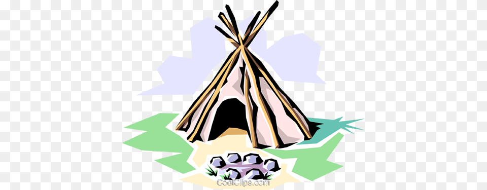 Indian Teepee Royalty Vector Clip Art Illustration, Outdoors, Nature, Wedding, Person Png