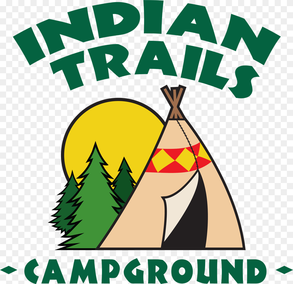 Indian Trails Campground Camping Pardeeville Wi, Outdoors, Advertisement, Poster, Tent Free Transparent Png