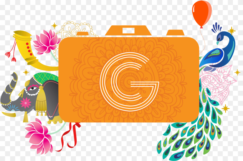 Indian Wedding Aesthetics Artwork For A Photographer Camera Clip Art, Graphics, Floral Design, Pattern, Balloon Free Png