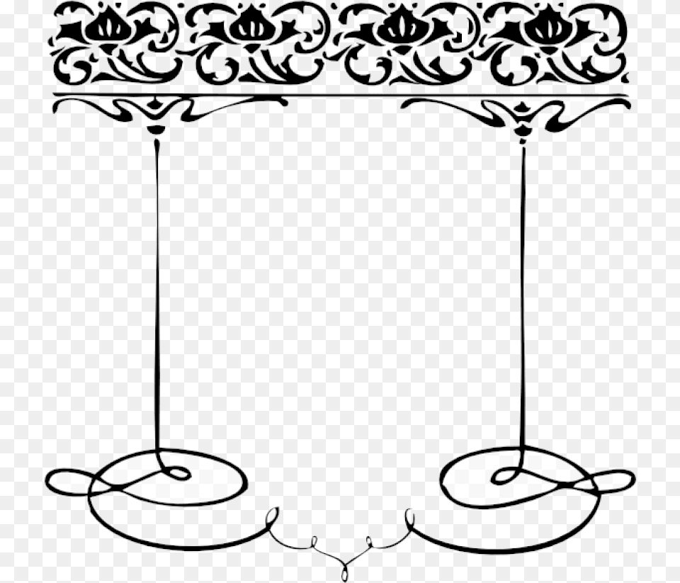 Indian Wedding Clipart Borders And Frames Clip Art Hindu Wedding Clipart Black And White, Chandelier, Lamp Free Png Download