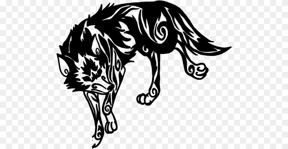 Indian Wolf Hd Transparent Indian Wolf Clipart Transparent Tribal Wolf, Art, Drawing, Person Png Image