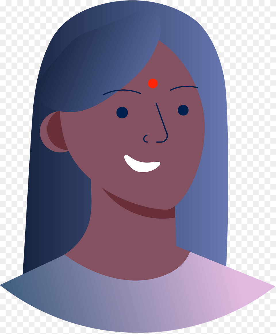 Indian Woman Clipart, Neck, Body Part, Face, Head Free Png