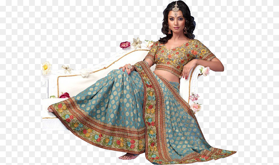 Indian Woman Model Download Indian Saree Women, Silk, Blouse, Clothing, Wedding Png Image