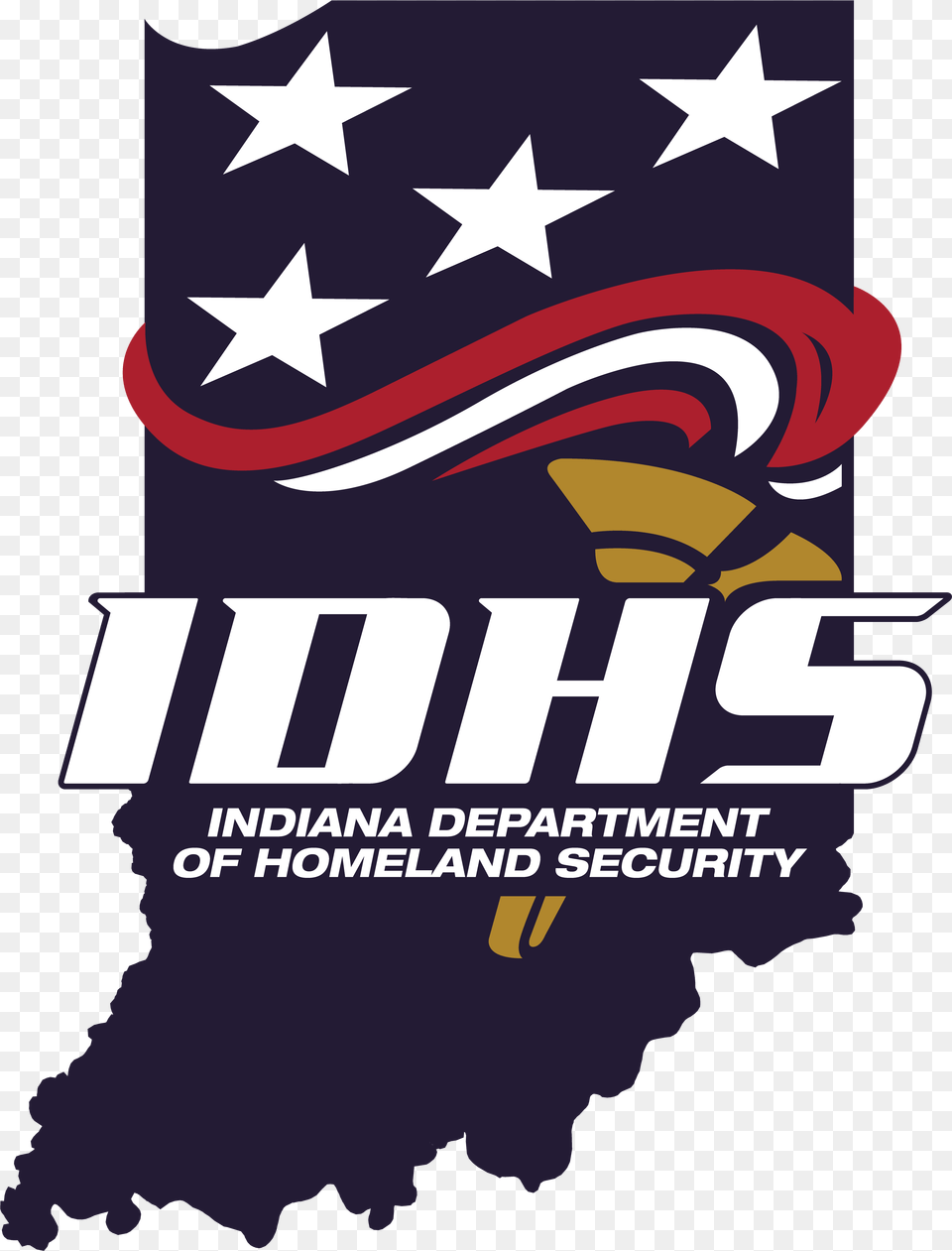 Indiana Department Of Homeland Security Logo State Of Indiana, Advertisement, Poster, Dynamite, Weapon Free Transparent Png