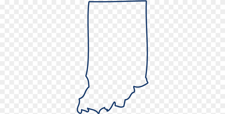 Indiana Indiana State Outline, Text Free Png Download