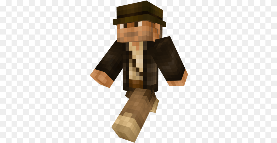 Indiana Jones Minecraft Skin, Formal Wear, Adult, Male, Man Free Png