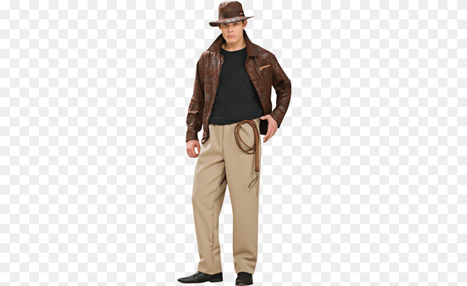Indiana Jones Voksenkostume Indiana Jones Costume Adult, Clothing, Coat, Jacket, Hat Png Image