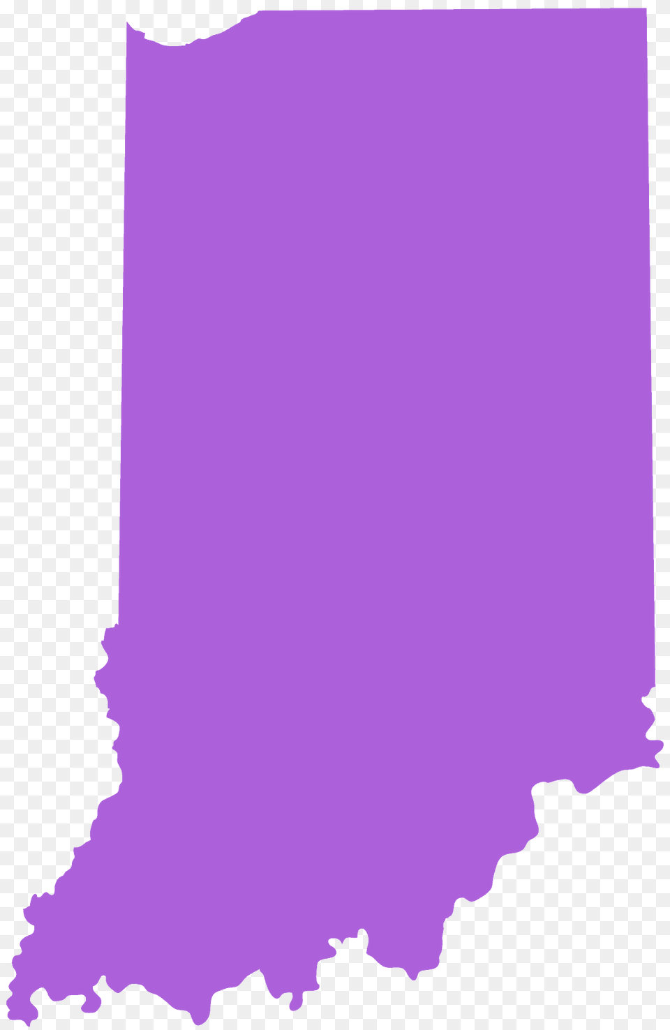 Indiana Map Silhouette, Purple, Home Decor, Texture, Linen Free Png Download