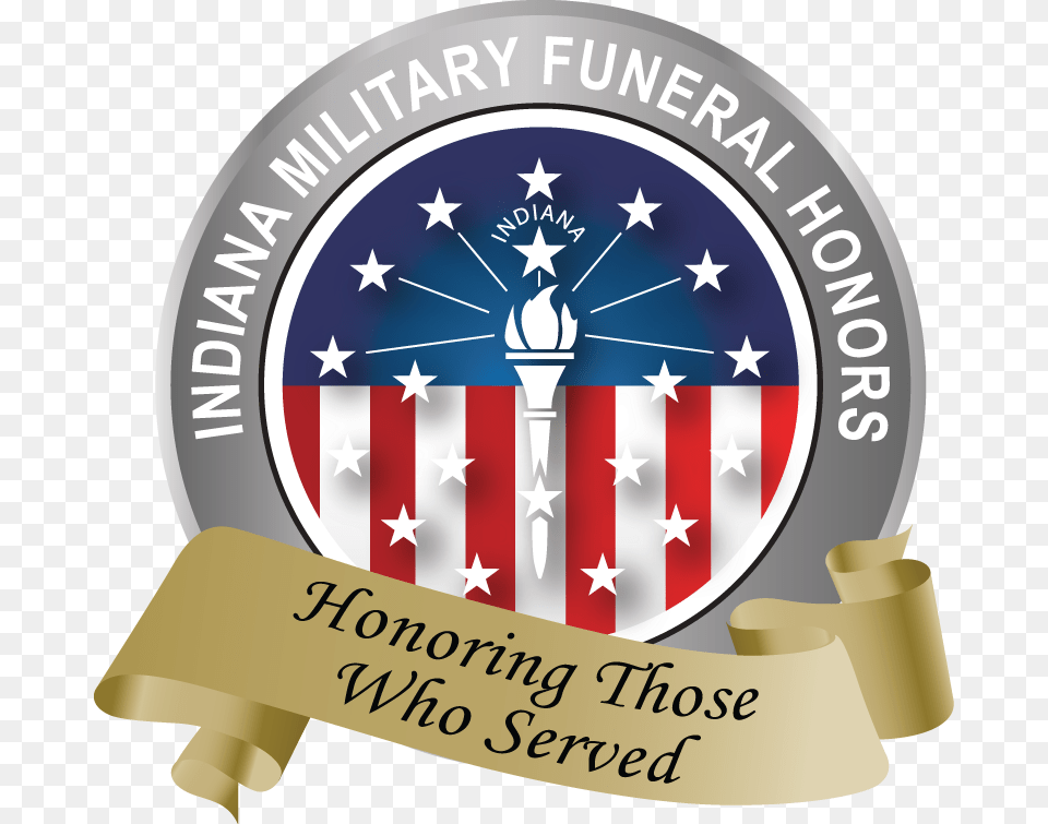 Indiana Military Funeral Honors Logo Indiana State Flag, Text, Mailbox Free Transparent Png