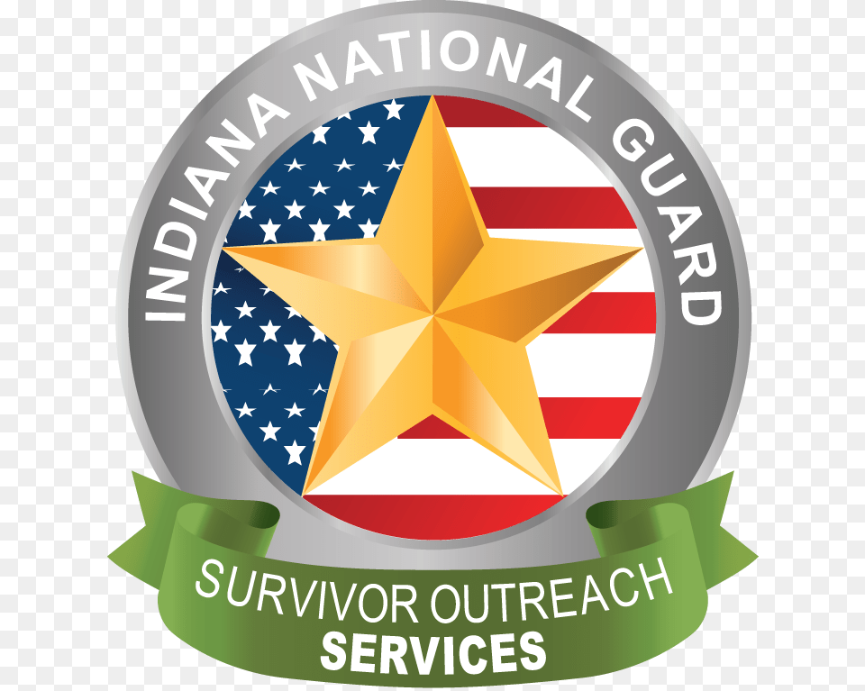 Indiana National Guard Survivor Outreach Services Logo Emblem, Symbol, Star Symbol Free Transparent Png