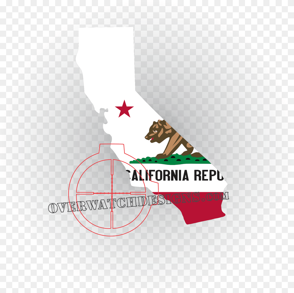 Indiana State Flag Sticker Overwatch Designs California Republic Bear State Flag Poster, Plate, Animal, Canine, Mammal Free Png