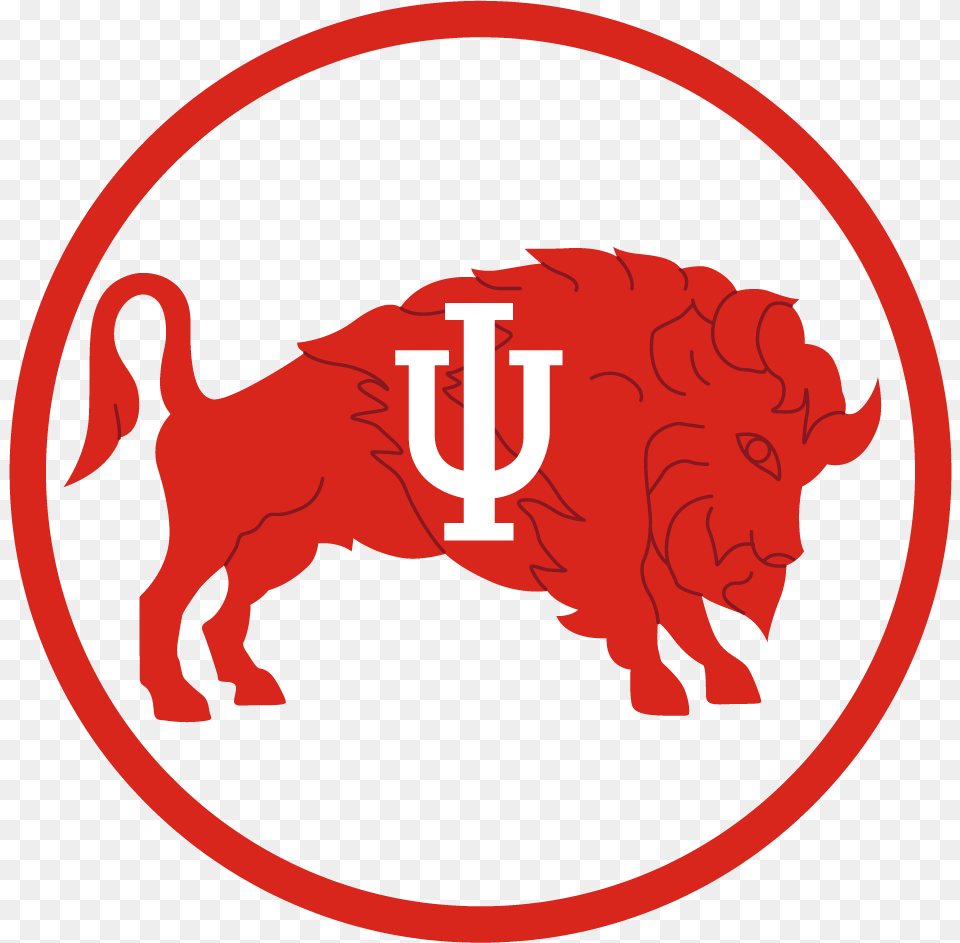 Indiana University Bison Logo, Cap, Clothing, Hat, Weapon Png Image