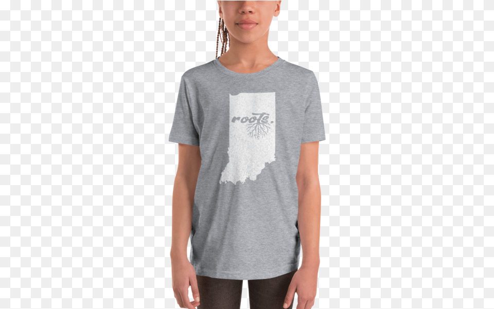 Indiana Youth Tee Unisex, Clothing, T-shirt, Person Free Png