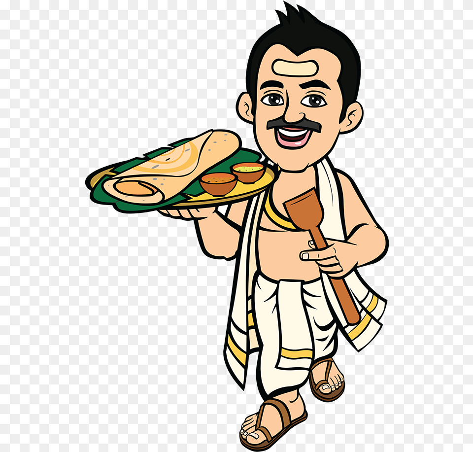 Indians Clipart South South Indian Food Cartoon, Baby, Person, Face, Head Free Png