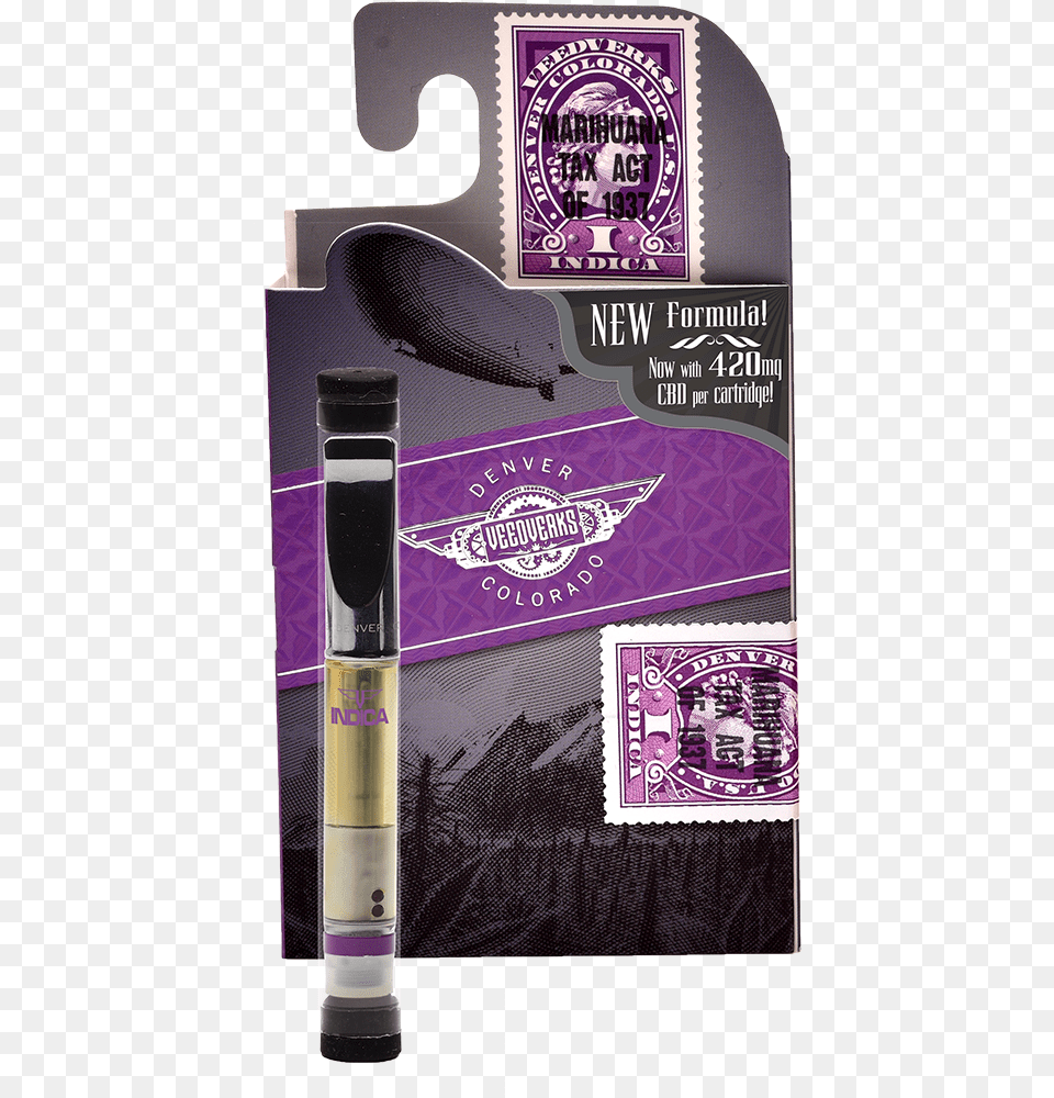 Indica 420 Mg Cbd Vape Pen Cartridge Cannabidiol, Bottle Free Png Download