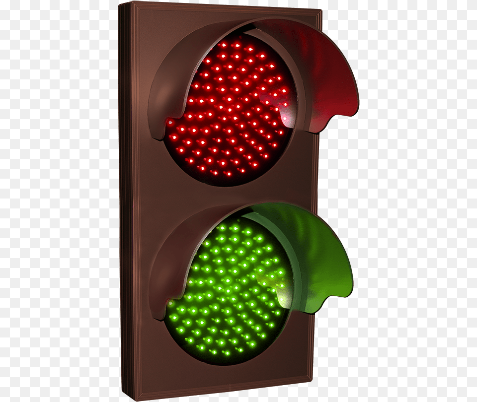 Indicator Dot Double With Hoods Vertical 12 In Dia Single Green Traffic Light, Traffic Light Png