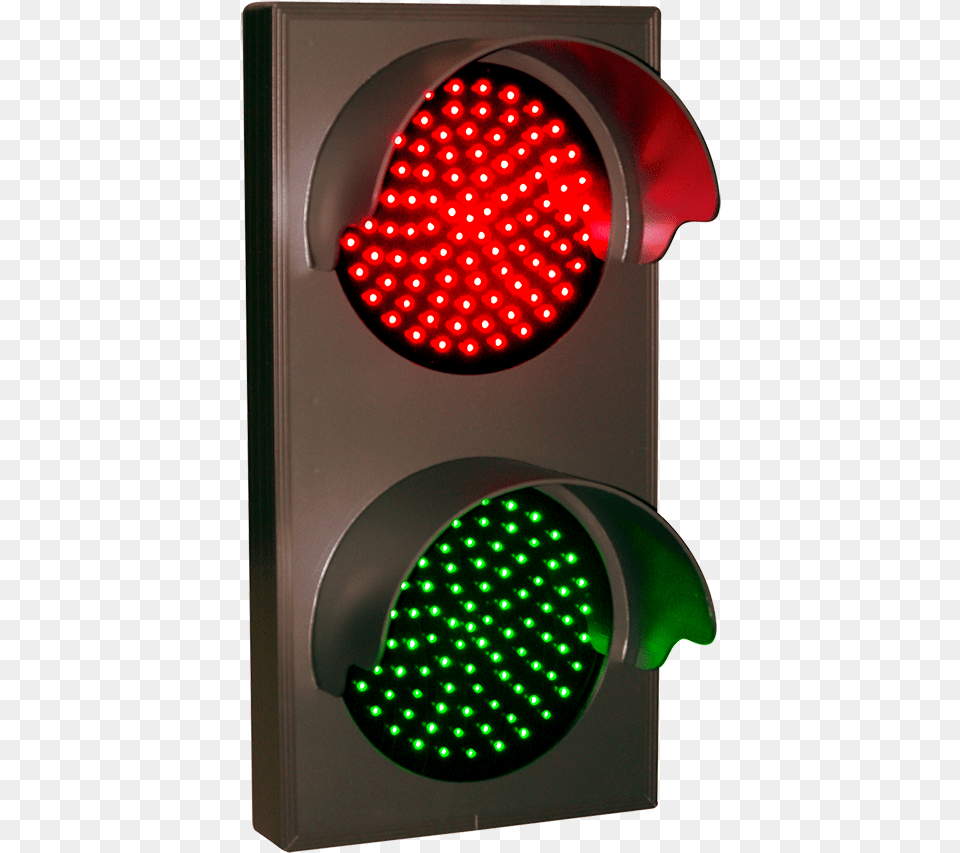 Indicator Dot Double With Hoods Vertical 4 In Dia 12v Led Traffic Light, Traffic Light Free Png Download