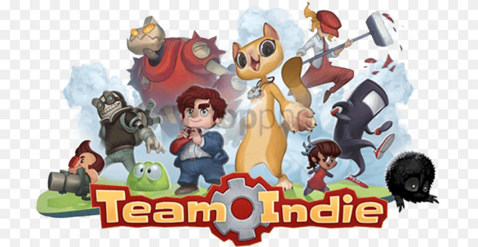 Indie Image With Team Indie, Baby, Person, Book, Comics Free Transparent Png