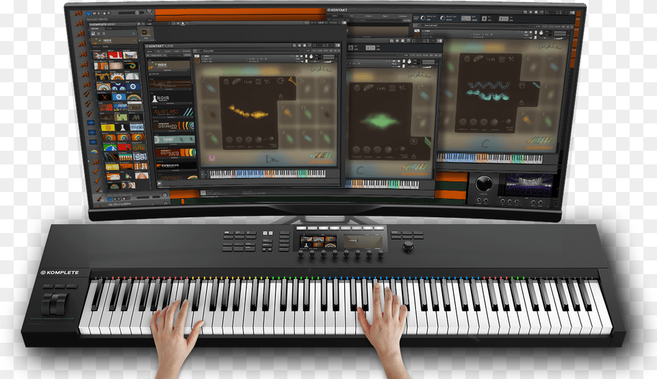 Indie Kontakt, Musical Instrument, Piano, Keyboard, Computer Hardware Free Transparent Png