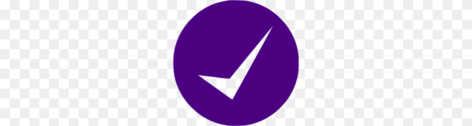 Indigo Check Mark Icon, Purple Free Transparent Png