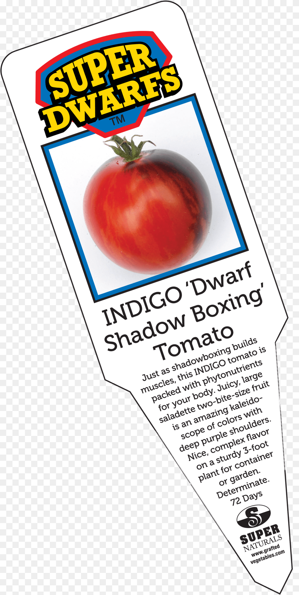 Indigo Dwarf Shadowboxing Tomato Label, Advertisement, Poster, Apple, Food Png Image