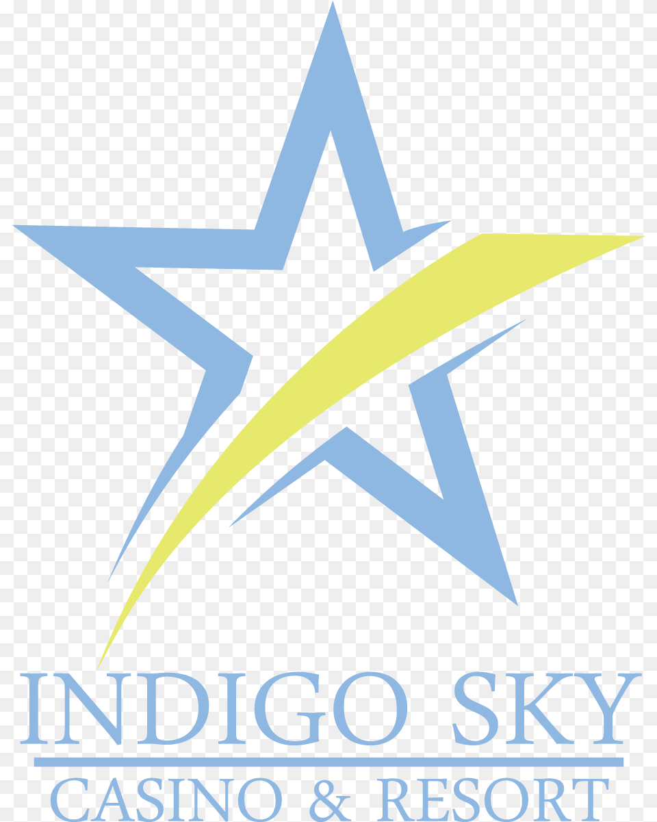 Indigo Sky Casino Star Logo Ver2 Justin Nelson Texas, Star Symbol, Symbol, Cross Free Transparent Png