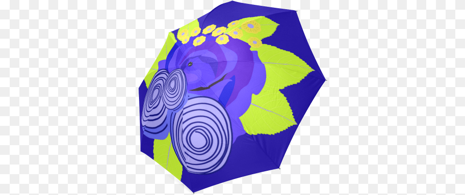 Indigo Watercolor Roses Floral Foldable Umbrella Model Id Canopy Png Image