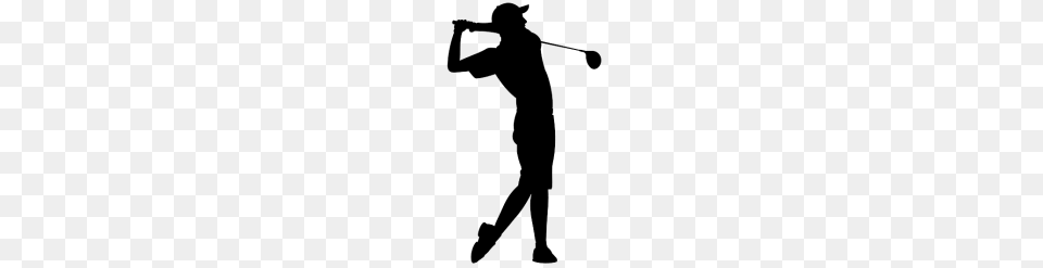 Individual Golfer, Silhouette, Adult, Male, Man Free Png