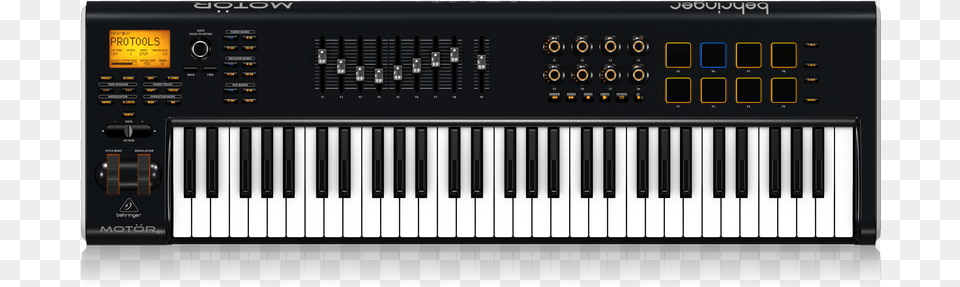Individual Piano Keys Midi Keyboard 61 With Pads, Musical Instrument Free Transparent Png
