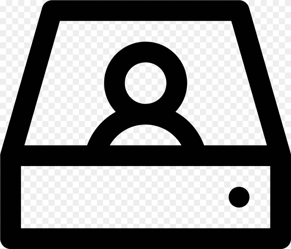 Individual Server Icon Cn Tower, Gray Free Png