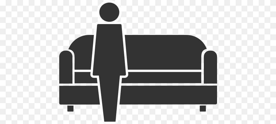Individual Therapy Services Stick Figure Therapist, Couch, Furniture, Clothing, Coat Free Transparent Png