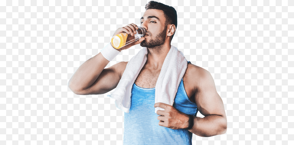 Individualized Nutrition Counseling Fitness Man Drinking, Adult, Male, Person, Beverage Free Png Download
