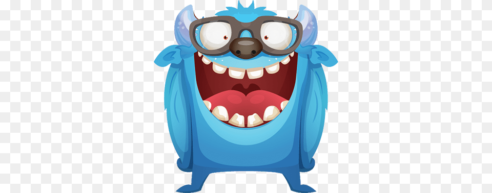 Indix Hackathon Blue Monster Cartoon Monster Design Vector Material, Teeth, Body Part, Person, Mouth Free Png