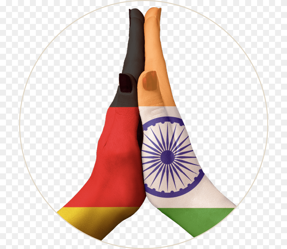 Indo German Chamber Of Commerce Wishes You Your Families Germany And India Flag, Clothing, Hosiery, Sock Free Png