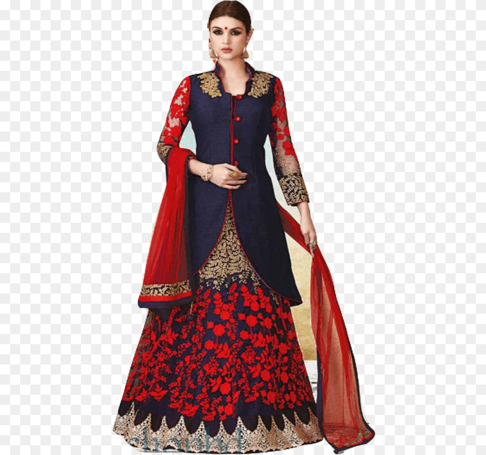 Indo Western Lehenga Kurti Design, Gown, Wedding Gown, Clothing, Dress Png Image