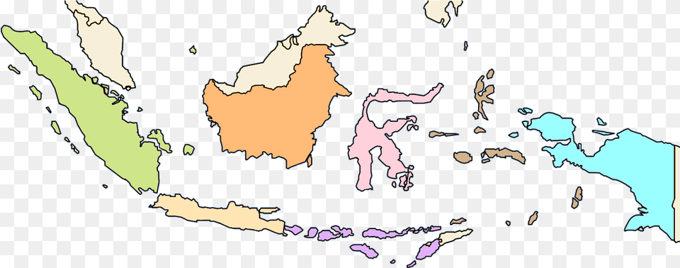 Indonesia Colour Indonesia Map Transparent Background, Chart, Plot, Person, Atlas Free Png